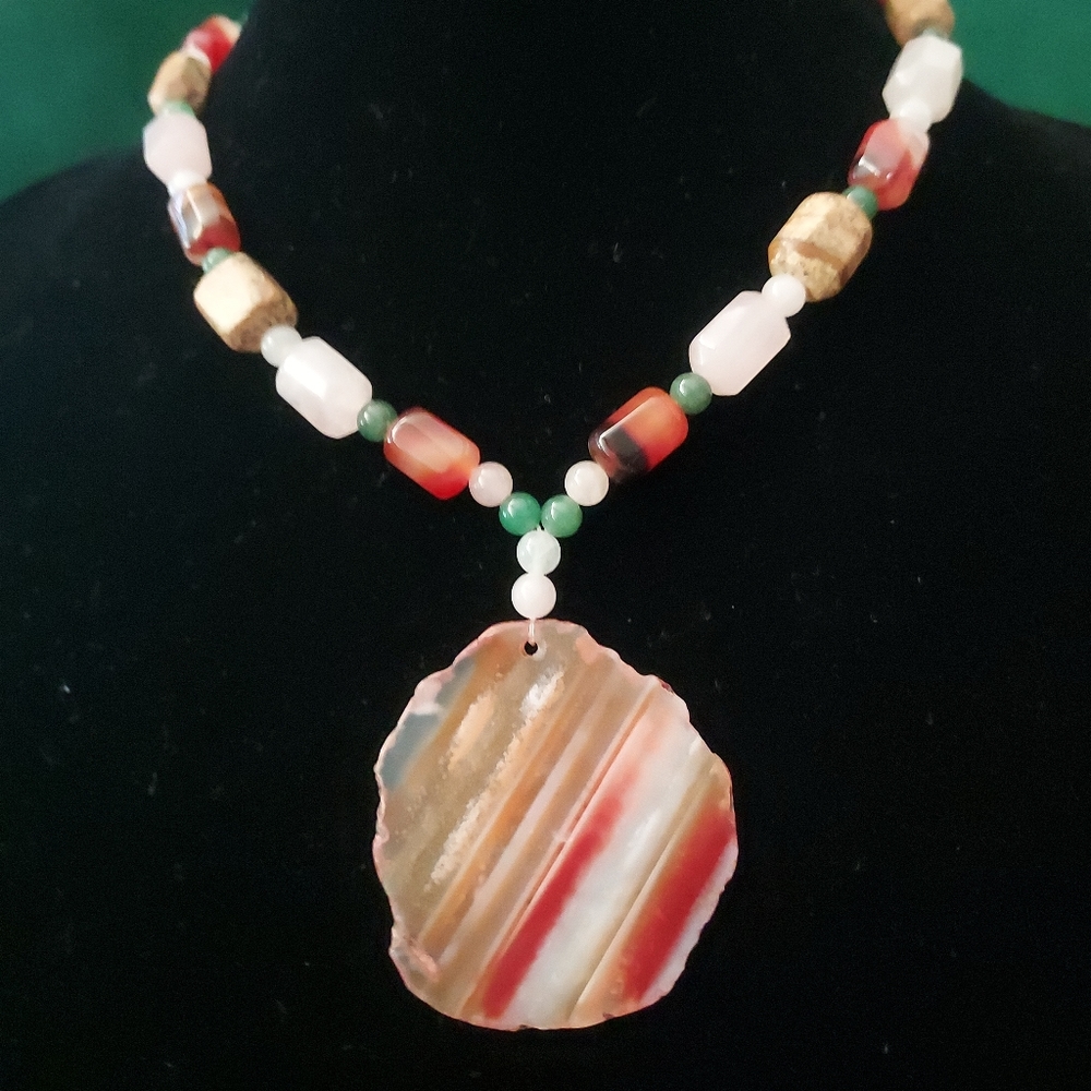 Polished Stone Necklace